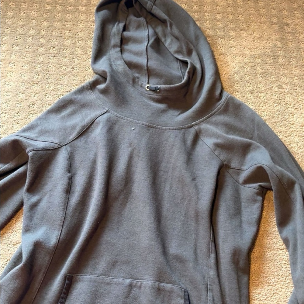 Woman’s Gray Hoodie Sweater